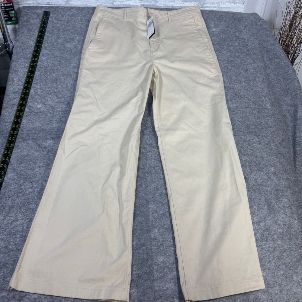 Lauren Ralph Lauren Ivory Beige Wide Leg Trousers Pants Size 12 NWT 200965654004